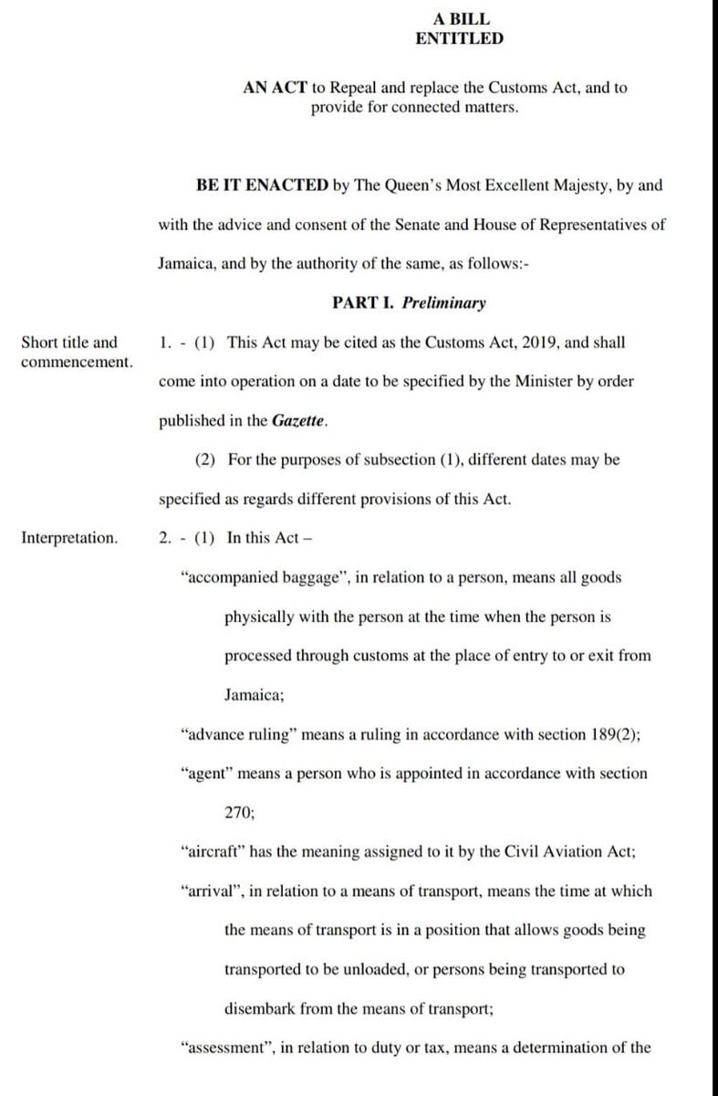 NigelClarkeJa's tweet photo. Today we tabled “A Bill to Repeal and Replace the Customs Act” which was originally enacted 78 years ago in 1941.
#NewJamaicaEmerging
#MovingInTheRightDirection https://t.co/Cgffj5vtNn