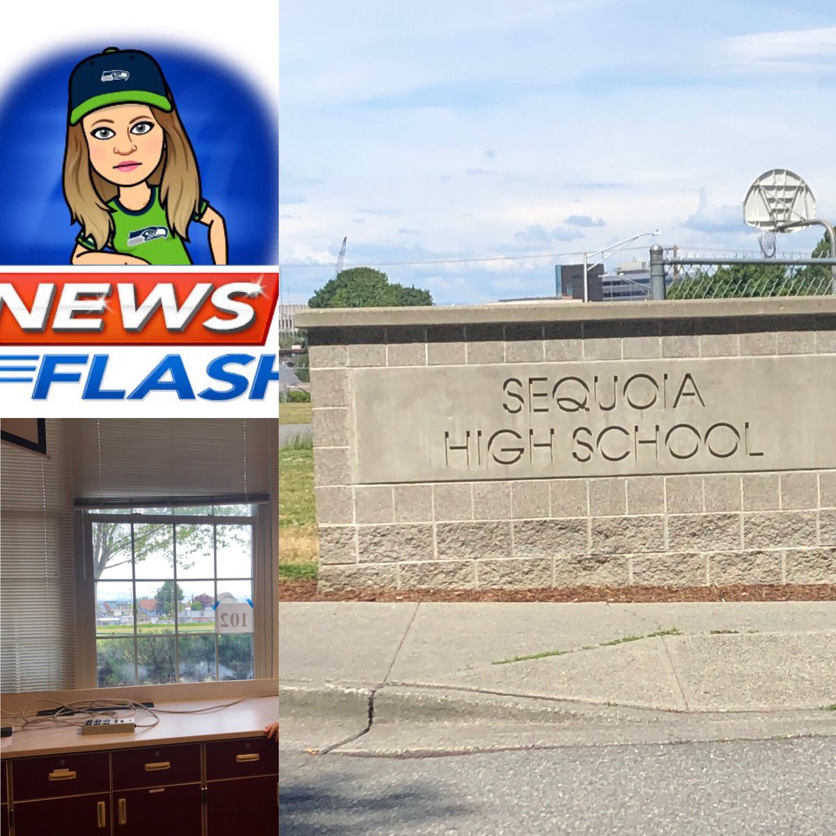 MarykeHaynes's tweet photo. I got to visit my new classroom (it has windows!!!!!!) at my new job at Sequoia HS in Everett. I feel incredibly blessed that my experiences so far have led me to a building where the focus is on students who need a little different experience in high school. I cant wait! https://t.co/JBOkgdNYU4