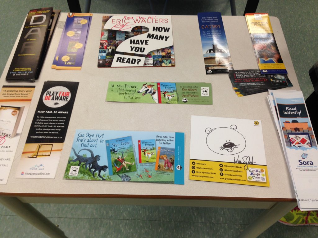 Immaculata_LC's tweet photo. Today was "Free Book for the Summer" @ImmaculataOCSB. Our grades 7 &amp; 8 students enjoyed choosing a brand new Scholastic book they could keep. They also liked selecting one of many bookmarks signed by @EricRWalters. #SummerReading https://t.co/lWCaSSDKMZ