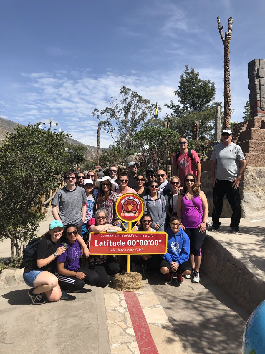 HillMrispo's tweet image. Love seeing students experience new cultures and lands!  Standing at the #equatorline  in Quito @Explorica #delseapride