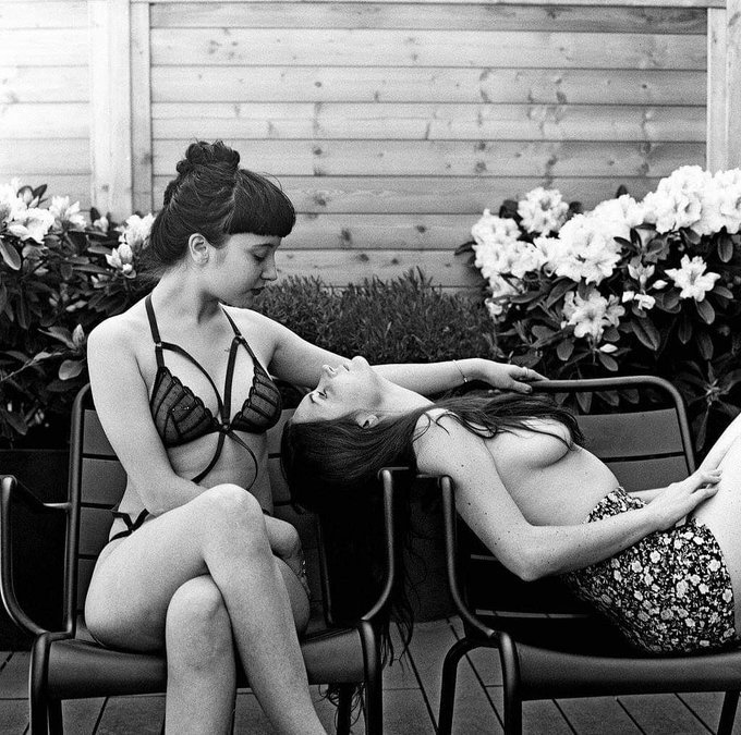 Il y a deux ans, avec Zo&eacute; Mozart.  Photo de Jean-Marc Aznar. https://t.co/70jKPISWCA