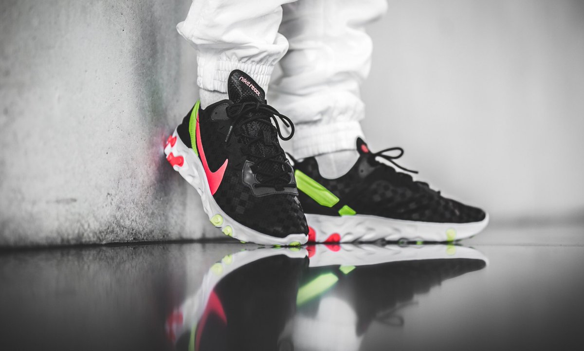 nike react element 55 black crimson volt