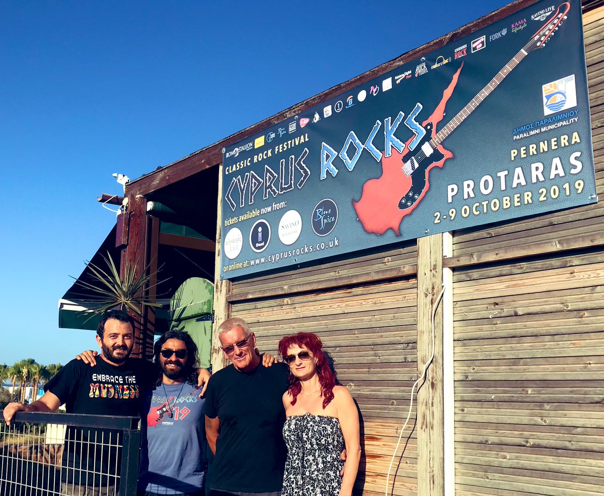 CyprusRocksfest's tweet photo. Work in progress....
Putting up the Cyprus Rocks ‘19 banners!!
#koursaros #cyprusrocksfestival #protaras https://t.co/y1cRPFnEgP