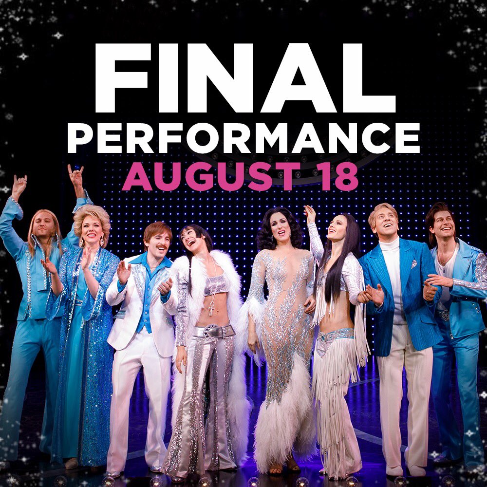 Come see <a href="/TheCherShow/">The Cher Show</a> before we hang up our sequin costumes! Okay, bitches, let's do this before August 18th! 💋✨ TheCherShowBroadway.com