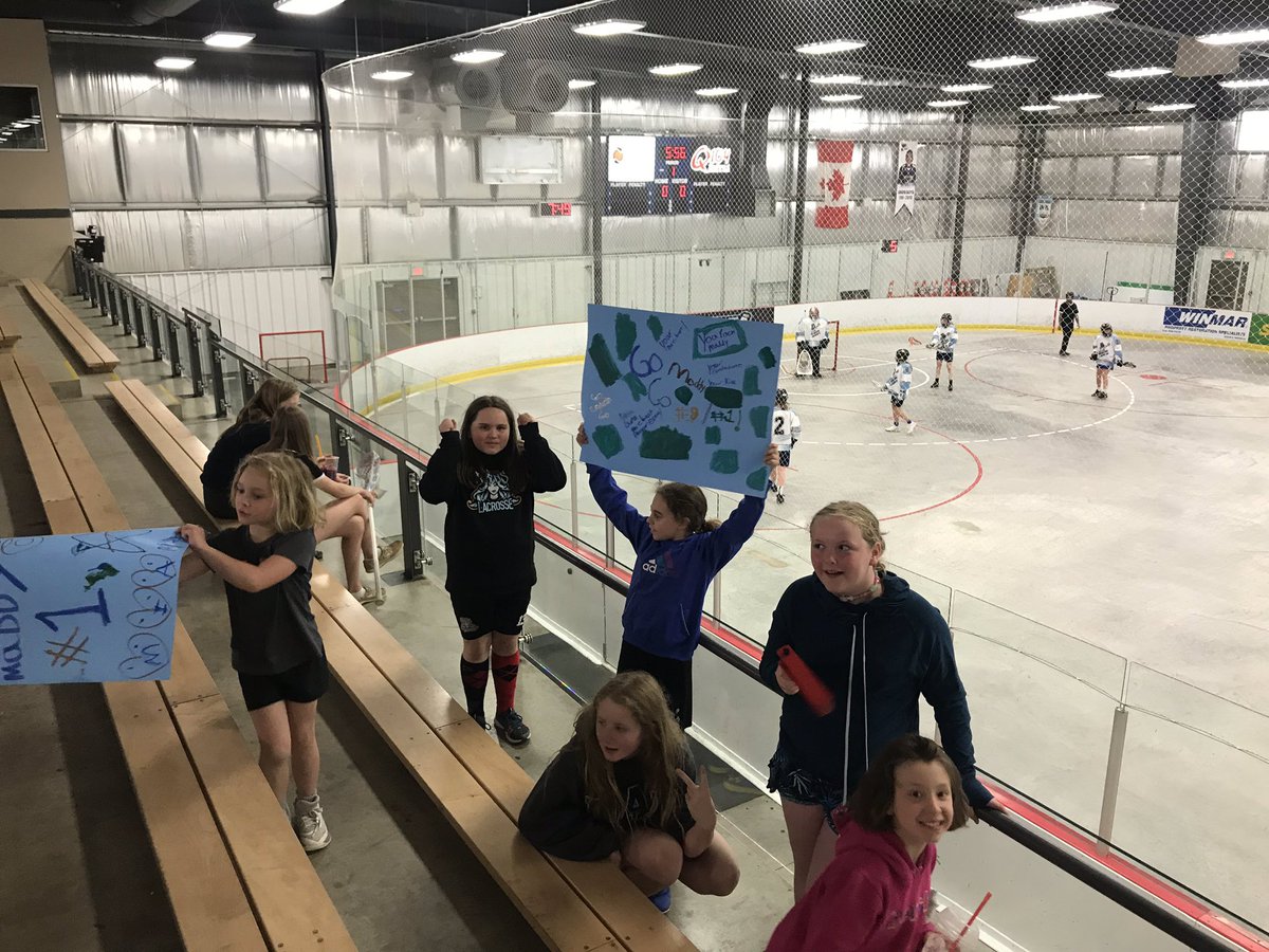 Novice wolves cheering on coach Maddi #wolveslove #gowolvesgo