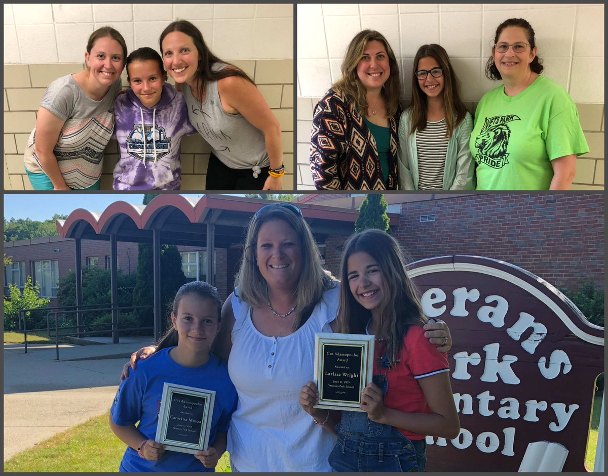 LudlowPublicSch's tweet photo. Please join us in congratulating Catarina Mazza &amp; Larissa Wright, the two @VetsParkElem 5th grade students who recently received the 2019 Gus Adamopoulos Award.
To learn more about these caring, kind, hardworking students --> https://t.co/aCWWdrOsnM https://t.co/aYFATB5Vl3