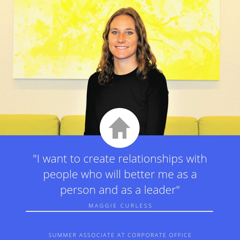 BuckinghamCo's tweet photo. Our first summer associate is done this week after spending a month at our corporate office helping with management and development. Best of luck this next semester, Maggie! https://t.co/DvvnEfY4Tg