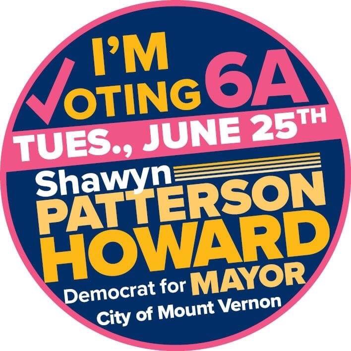 CyndiTurnquest's tweet photo. “There is no cutting corners with excellence”. Shawyn Patterson Howard for Mayor of Mount Vernon! ✅6A
TODAY is the ONLY Primary Tuesday, JUNE 25, 2019. TODAY!. #june25 #vote6a #BelieveAgain #Ballot
#VoteJune25 #ItsTime #BelieveAgain #SPHforMayor #ChangeTheGame #SpeakingTruth https://t.co/9A1ZQ9BHyy
