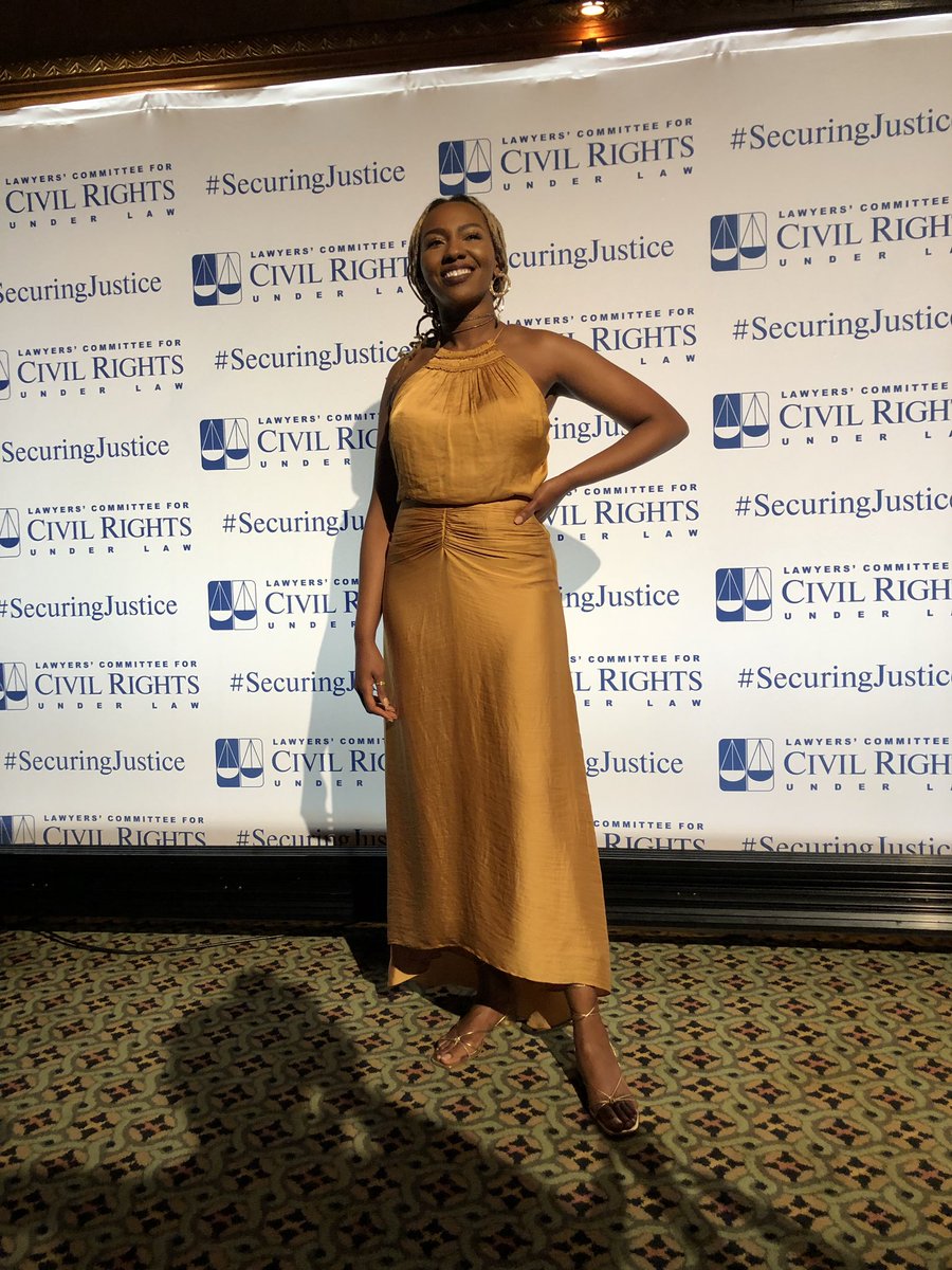 LawyersComm's tweet photo. One of our honorees, @opalayo has arrived! Opal Tometi is being honored tonight for her groundbreaking work with co-founding Black Lives Matter and for her years of service as the Executive Director of the Black Alliance for Just Immigration (@BAJItweet). #SecuringJustice https://t.co/1iipMuxynQ