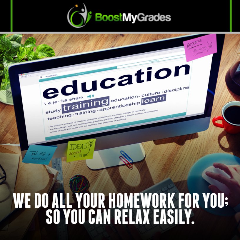 BoostMyGrades's tweet photo. We do all your homework for you; so you can relax easily.
🌐 https://t.co/JwYlnk1NgC

#BoostMyGrades #BMG #OnlineClass #Quizzes #Exams #bestbud #ProfessionalPresentations #onlineclasshelp #study #ShareKnowledge #ExamPrep #time #week #studying #day #haveexams #edchat #exam https://t.co/0bDM6TO52n