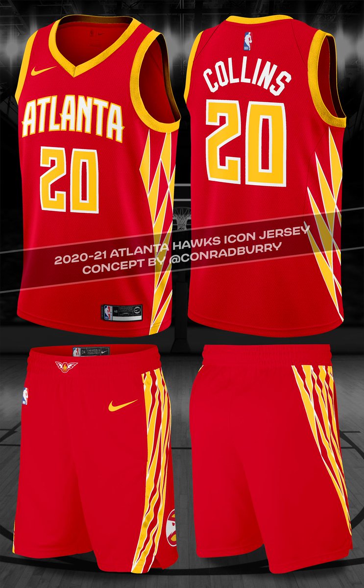 NBA 2K Uniforms Designs - Atl Hawks 2021 season Rebrand Jersey