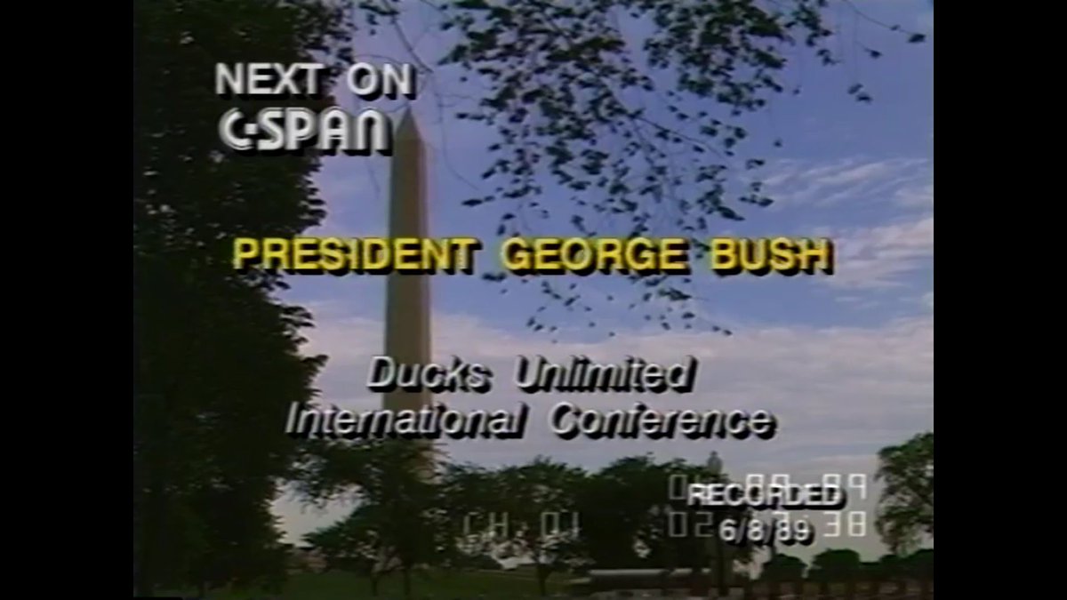 Bush41Again's tweet photo. JUNE 8, 1989: Pres Bush speaks about environmental issues at the Ducks Unlimited international conference.
https://t.co/L1G0HaUTuE https://t.co/tcJE32fP8p