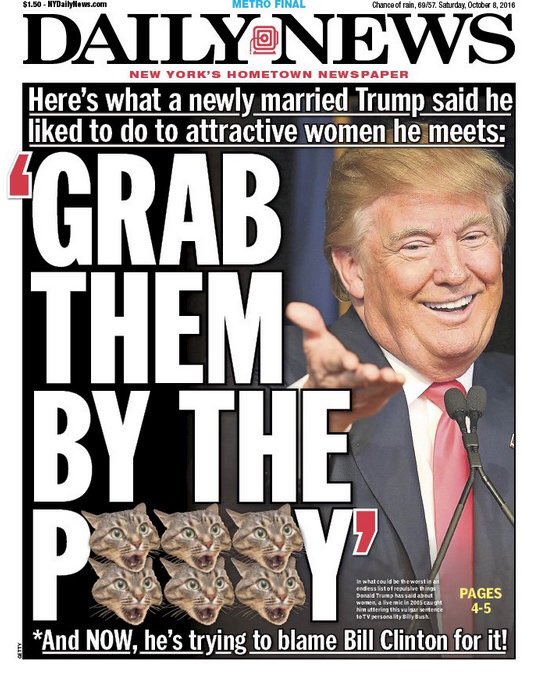 greatsweetleaf's tweet photo. @ChrisCuomo Translation:
How many of you might vote for a pu$$y grabbing rapist if he adds an enabler to the ticket to clean up his RAPIST image?
#TrumpIsASexPredator https://t.co/1lwHVg2vdx