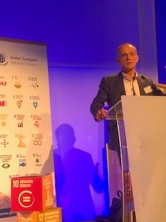jptricoire's tweet photo. Great discussions today during the General Assembly of Global Compact France. As I step down from six years as Chairman I am extremely proud of our collective sustainability achievements. I look forward to continuing to contribute as a board member. https://t.co/KMzZyyBQUb