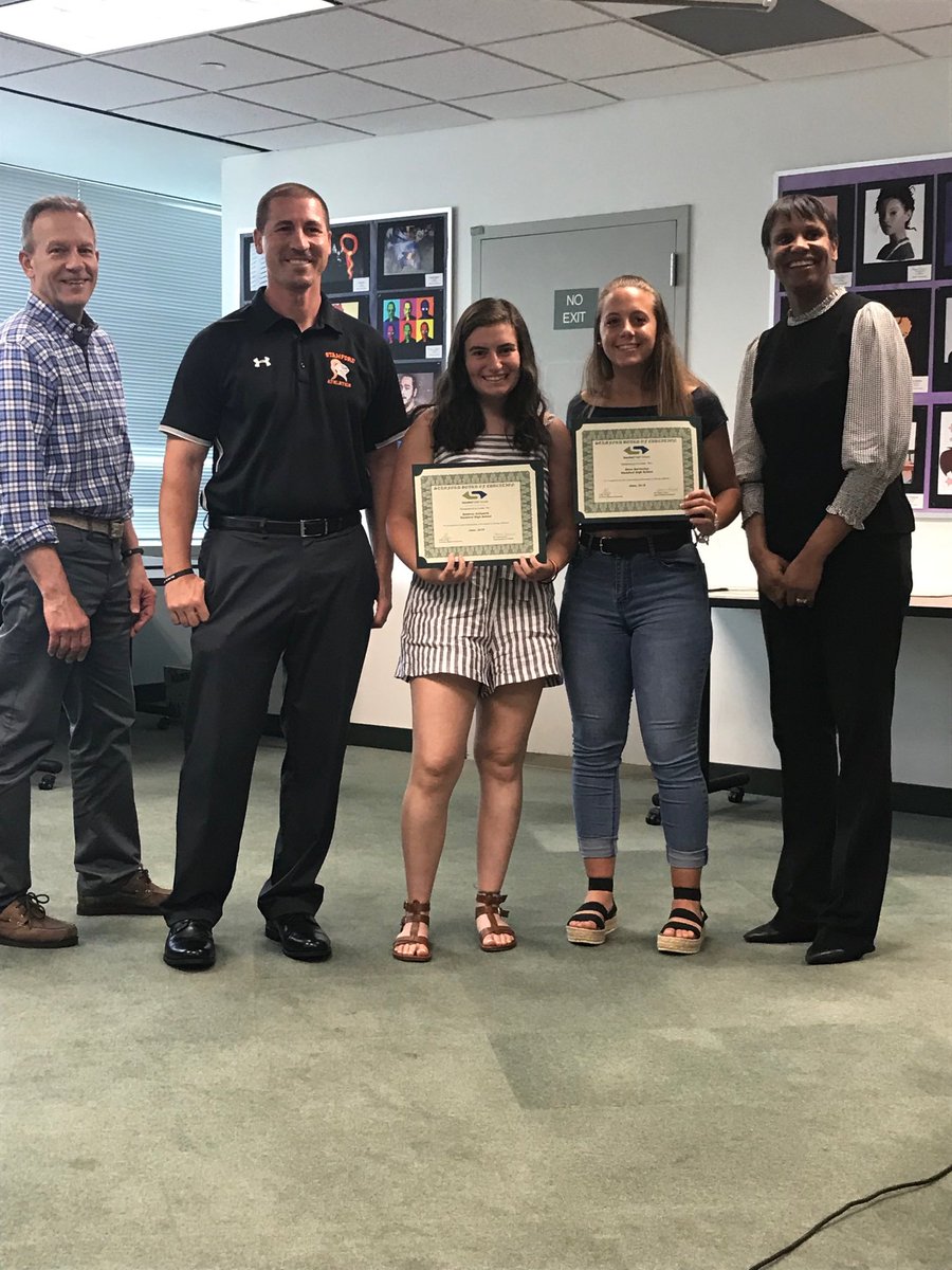 SPSSuper's tweet image. Student-athletes recognized at BOE meeting #spsmind #spsbody