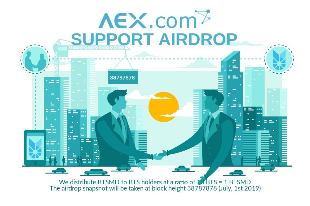 Bitsharesmedia's tweet image. AEX exchange support BTSMD airdrop to BTS holder