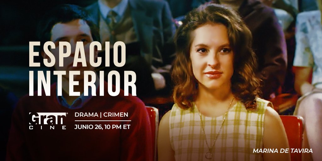 GranCinetv's tweet photo. Mañana | Estreno Gran Cine | 10:00 PM ET
Marina de Tavira  interpreta a Josefa en su "Espacio Interior", ella es una actriz mexicana y ha sido nominada al Premio de la Academia.
#marinadetavira #grancinetv #espaciointerior  #RichnessofInternalSpace  #latinas #actrizmexicana https://t.co/qpGfXpWkM6