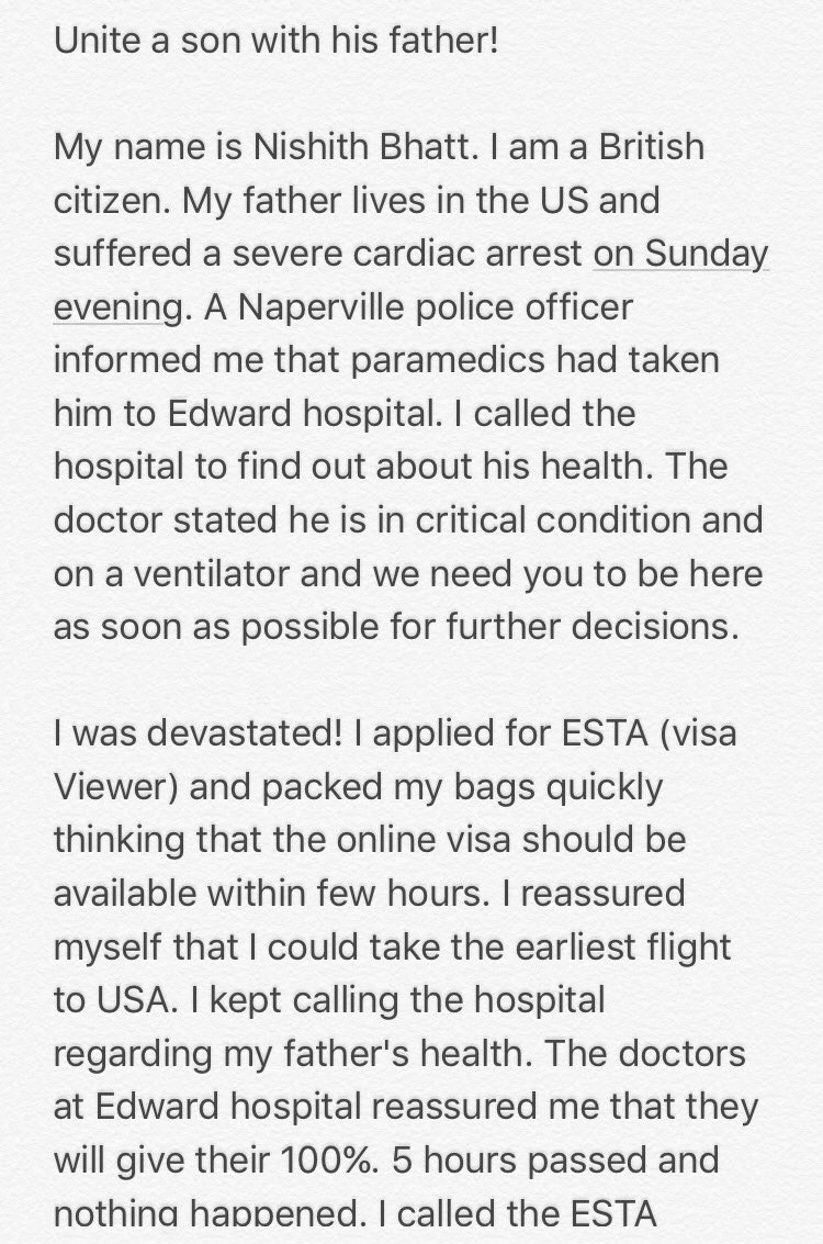 CaptNishith's tweet photo. *My father is in ITU after a cardiac arrest and the US Embassy still refuse to let me see him* Attached all documents &amp; pictures. @USAinUK @UKinChicago @realDonaldTrump @edwardhospital @Jeremy_Hunt @GOVUK @USGovReport @BBCNews @SkyNews @BBCWorld @SkyNewsBreak @UKParliament https://t.co/3OOPlCXT4a
