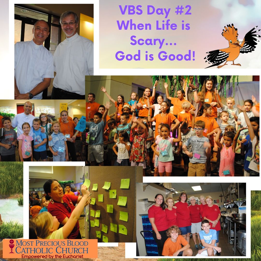 oviedocatholic's tweet photo. Empowered by the Eucharist, at Roar VBS, we Experience God’s Word every day.
Want learn more and see daily video highlights, visit https://t.co/QXv4uy1CV2
We look forward to tomorrows adventure! #GodisGood #GrowDeep #ReachWide #ShareBlessings #SeekUnity https://t.co/WROrr9xoK7