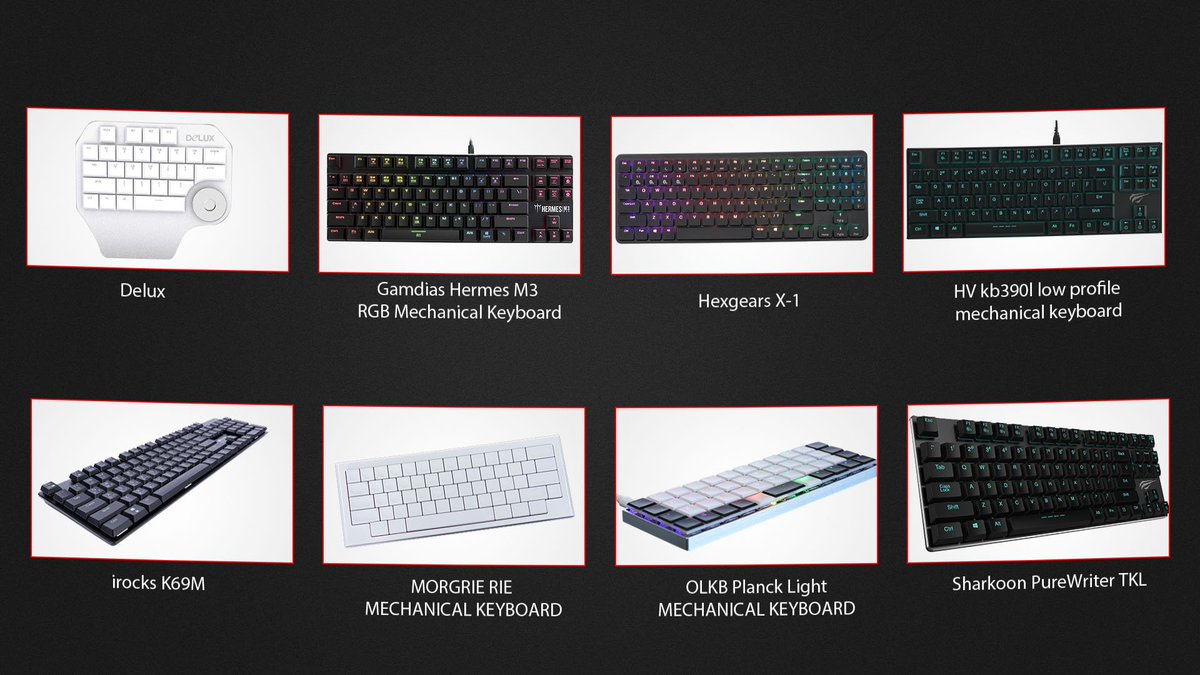 KailhSwitch's tweet photo. There has several Mechanical keyboard with kailh choc switch,for your guys reference.
#kailhswitch
#kailhchocswitch
#kailhlowprofileswitch
#mechanicalkeyboard https://t.co/HYPeQOPoN5