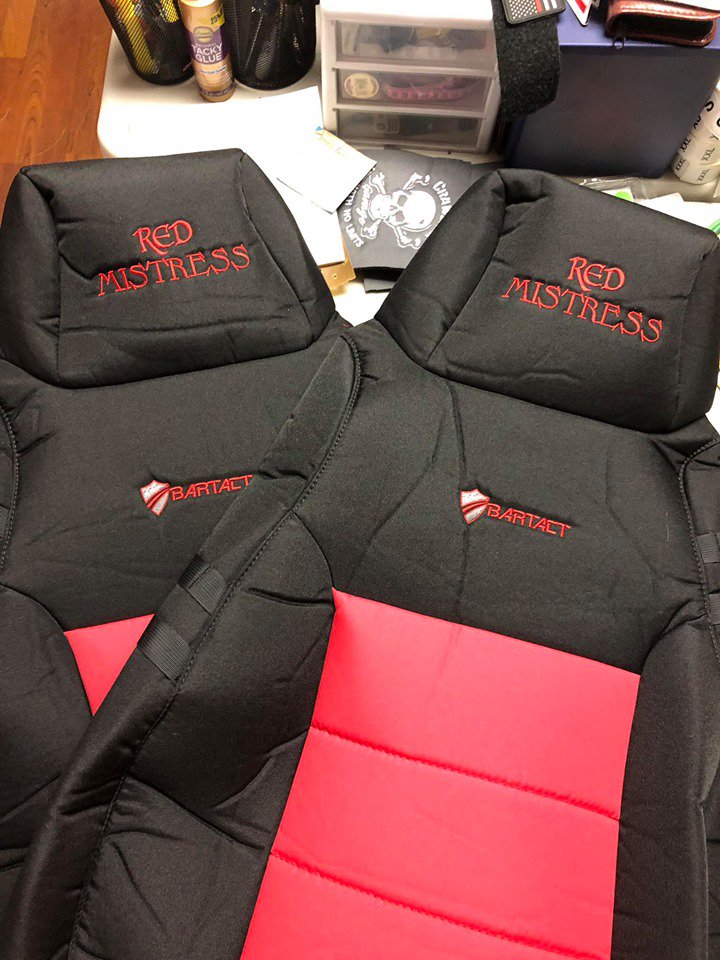 12thstreetemb's tweet image. Woot-woot... Getting orders done!! 🙃👍

#gettingordersdone #embroidery #customembroidery #customshirts #Bartact #seatcovers #12thstreetemb #workingforaliving