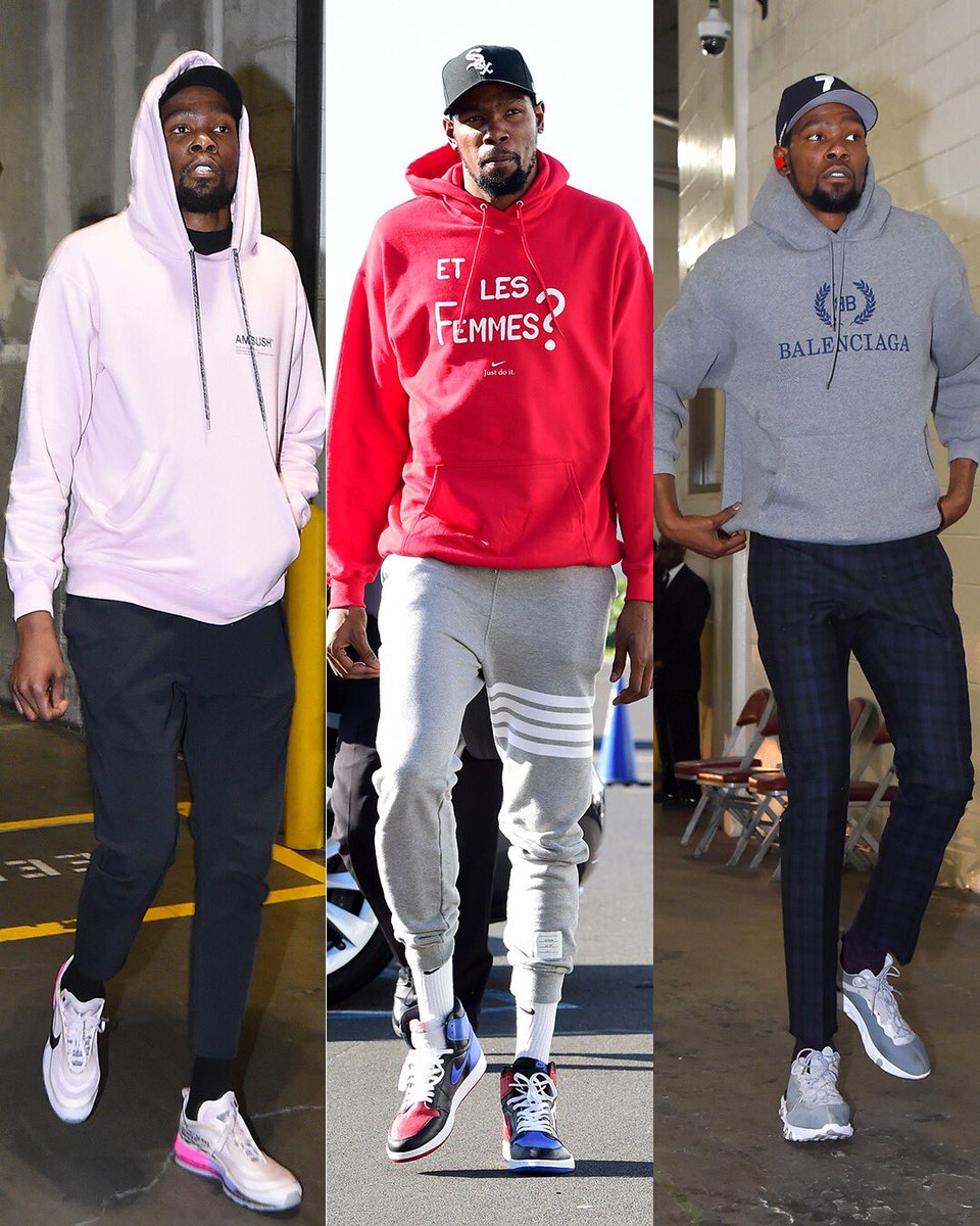 Pics: 2019 SZN was Hoodie SZN for KD 