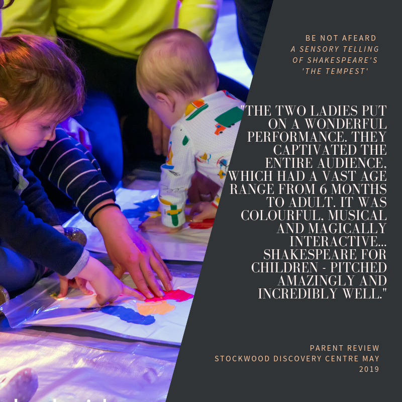 FamilyArtsClub's tweet photo. This Saturday @SuttonLibraries award winning theatre @CollarCuffsCo bring families their new musical sensory show based on Shakespeares The Tempest. https://t.co/uFU8iOC6nq https://t.co/Izd7Dp0cLZ