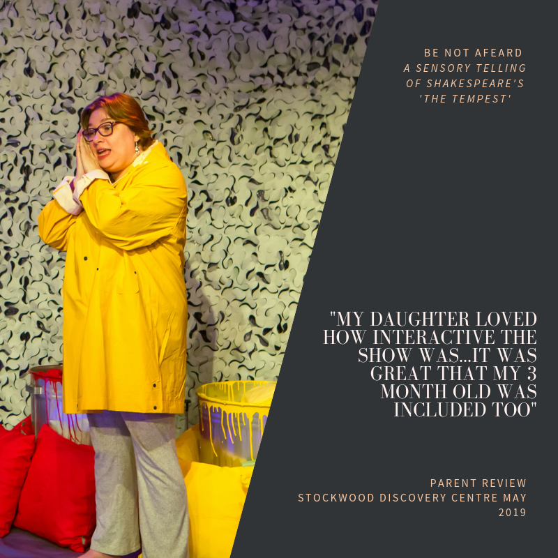 FamilyArtsClub's tweet photo. This Saturday @SuttonLibraries award winning theatre @CollarCuffsCo bring families their new musical sensory show based on Shakespeares The Tempest. https://t.co/uFU8iOC6nq https://t.co/Izd7Dp0cLZ