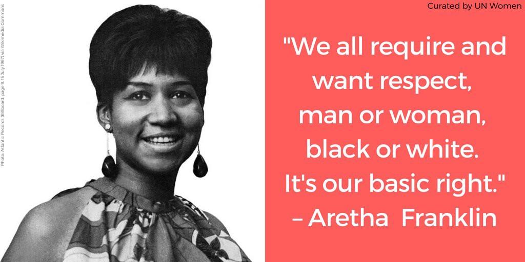 ShangriLords's tweet photo. Aretha had it right! We all require &amp; want respect. It's our basic right. https://t.co/2ho0Vl7RvW