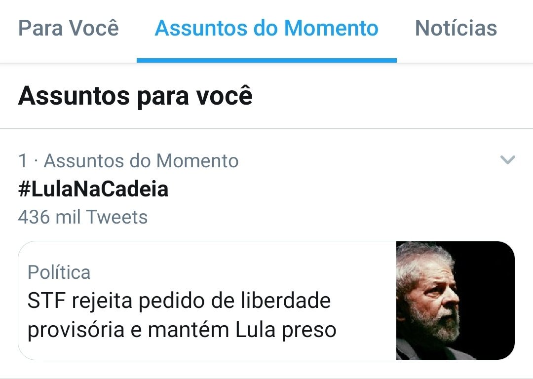 #LulaNaCadeia é Top TwiterTrends  for Brazil and Worldwide now. 👏👏👏👏
#VempraRuaDia30