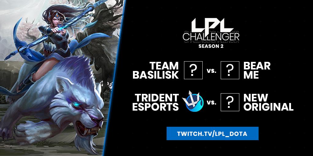 letsplayliveGG's tweet photo. [#DOTA2] Catch the #LPLChallenger round 4 featured matches TONIGHT!

⏰ 7pm AEST / 9pm NZST
🎙 @DanogDota 
▶️ https://t.co/iIPOle7279  

Match 1 #TeamBasilisk vs #BearMe
Match 2 @TridentEsports vs #NewOriginalName https://t.co/PXrIRYkT07