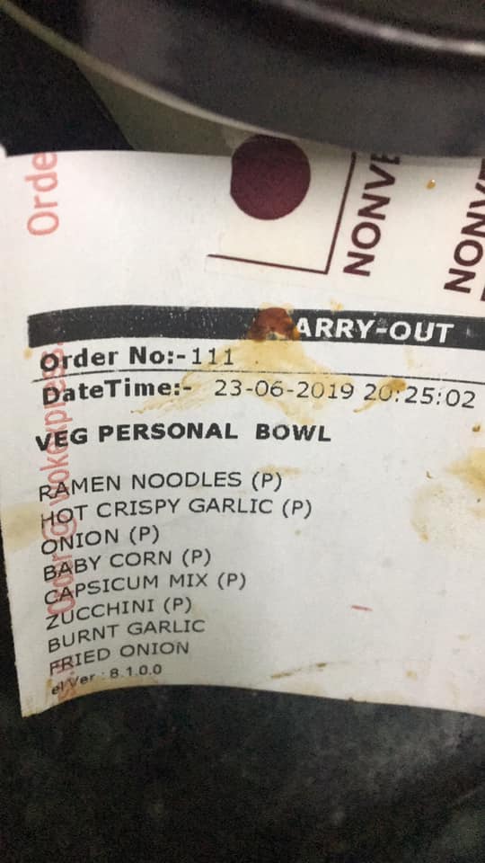 moksha168's tweet photo. Never going to place an order with @WokExpressIndia again. Hurting religious sentiments wasn't really expected. Such irresponsible and nefarious behavior should be condemned. Suggest you all to be careful when ordering from @WokExpressIndia https://t.co/8rsl6HVjyl
