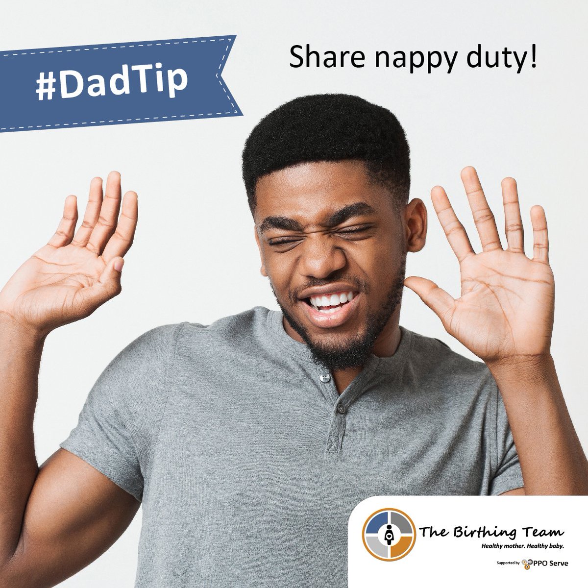 thebirthingteam's tweet image. #DadTip - When changing a nappy, it might be a good idea to breathe through your mouth. Make sure when putting on a new nappy that you allow enough room for air to circulate.