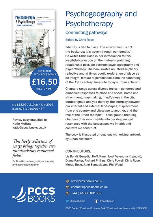 This new book by ⁦<a href="/groupsych/">Chris Rose</a> includes a chapter by me, elaborating the idea of ‘urban therapy’, along with⁩ goodies from <a href="/thelrm/">Dr Morag Rose</a> <a href="/JaneSamuels/">Jane Samuels</a> <a href="/karenizod/">karen izod</a> @CafePsycho <a href="/simoneridyard/">Simone Ridyard</a>