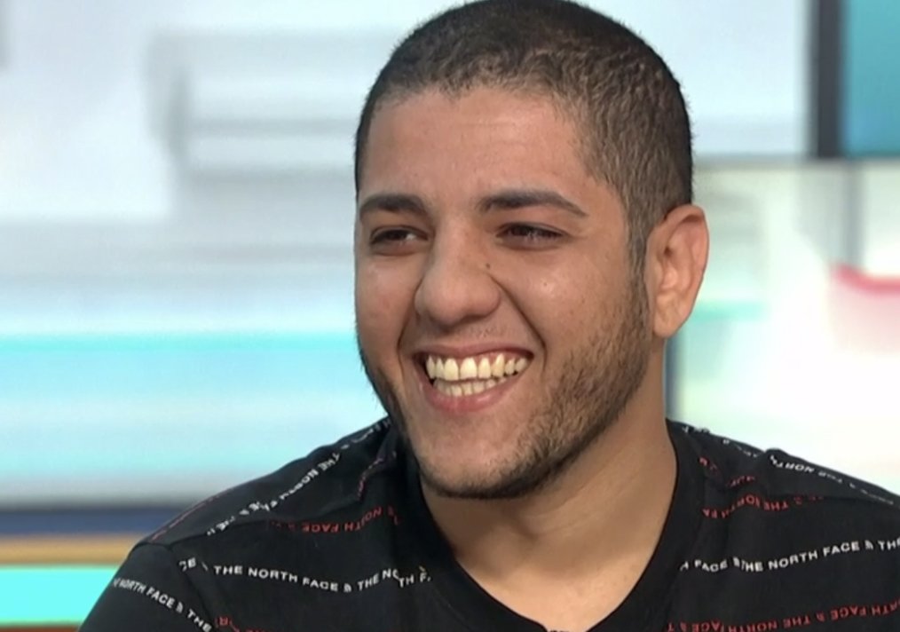 GMB's tweet image. Riyad El Hussani, the guy who risked his life to save a 91-year-old man who'd been pushed on to the tracks in the London Underground, you are our hero! ❤️