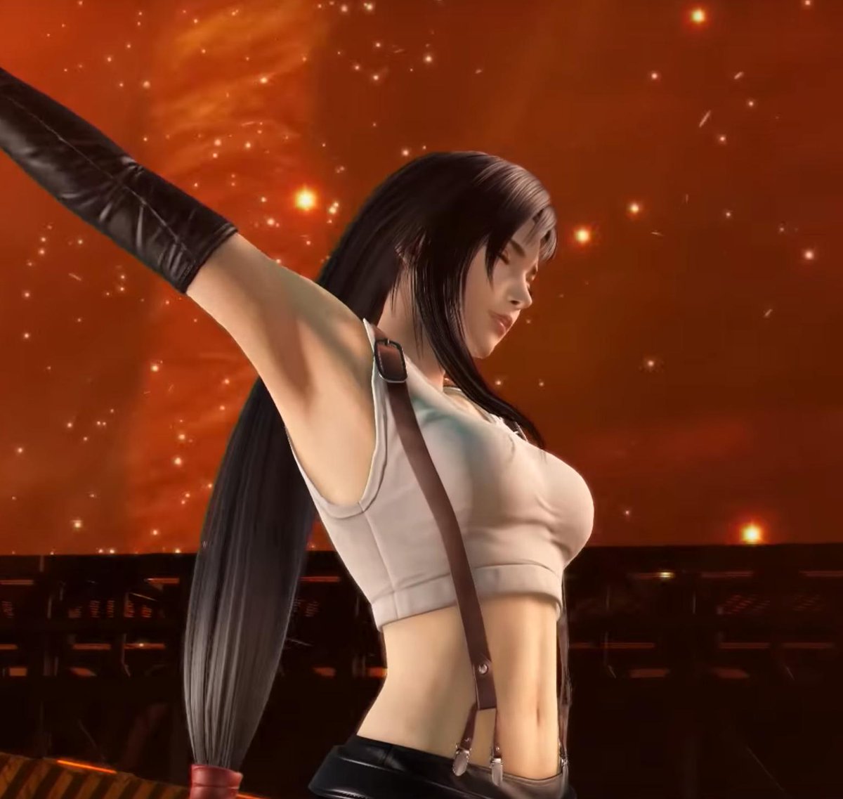 good morning world about to swoon over tifa again dissidia ver.