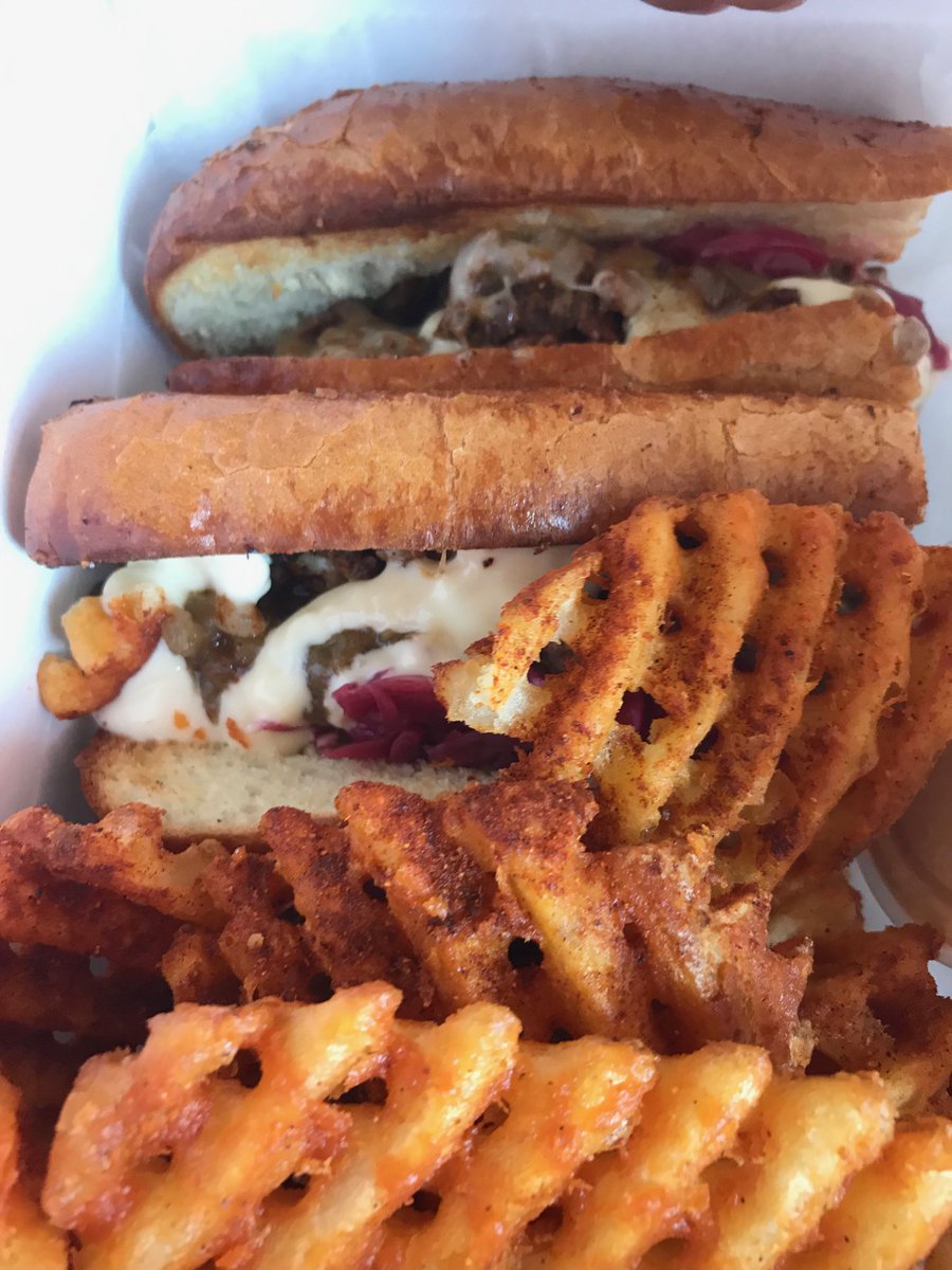 SpeechCatalyst's tweet photo. New Jersey celebrated #BourdainDay by creating the NJ Food Trail, which includes cheese steaks, so I dined on DC's cheese steak to celebrate ⁦@PhillyWingFry⁩ ⁦@UnionMarketDC⁩ ⁦@ChefKwame⁩ #CIAgrad https://t.co/nNdDK1CSDq