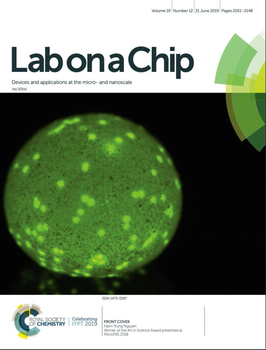 Droplet_guy's tweet photo. Lab on a Chip Journal impact factor has increased to 6.9 for 2018 (previously at 5.9 for 2017).
#microfluidics #journal #ImpactFactor #lab_on_a_chip https://t.co/pITujerfoN