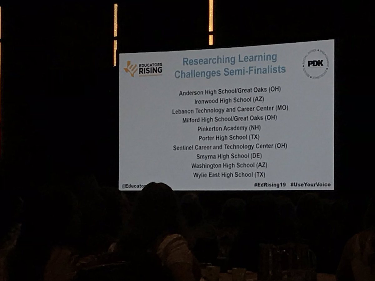 phsSpartanMath's tweet photo. Congrats @ssstarkidd (Charlyn Easley) & Brooke Carmical! They placed 7th in the nation @EducatorsRising National Conference for their Research Learning Challenge presentation. @phs_tafe @PorterSpartans #EdRising2019 #SpeakUp https://t.co/xKJTakc9EY