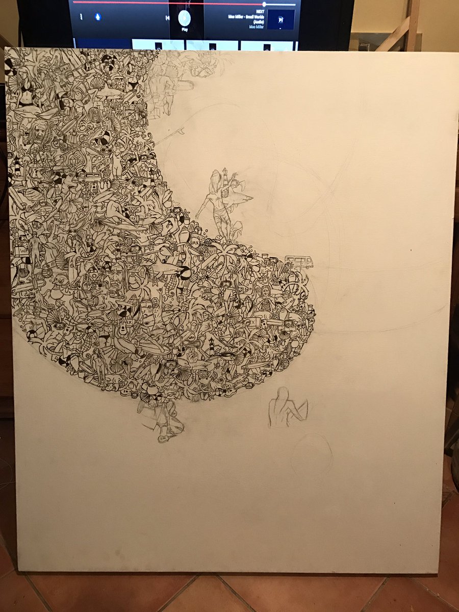 FentonDrew's tweet photo. Working on finishing an old painting https://t.co/R5OObhnscO