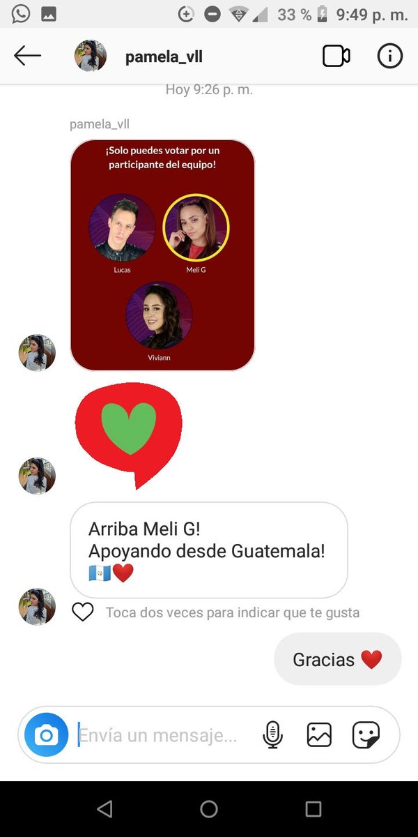 pauhergu's tweet photo. Alguien me escribió que de Guatemala apoyamos a Meli G @LaVozTvAzteca #EquipoBelinda #MiFavoritoEnLaVoz Meli https://t.co/hfaa6aRI4a