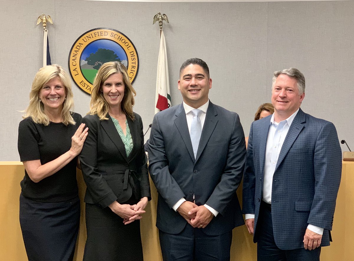 The board unanimously approved enthusiastically welcomed Karen Hurley and Jason Ito to new administrative positions. Ms. Hurley will join the district office as Director of Programs and Services. Mr. Ito joins <a href="/LaCanadaHigh/">La Canada High</a> as Assistant Principal. #wearelcusd