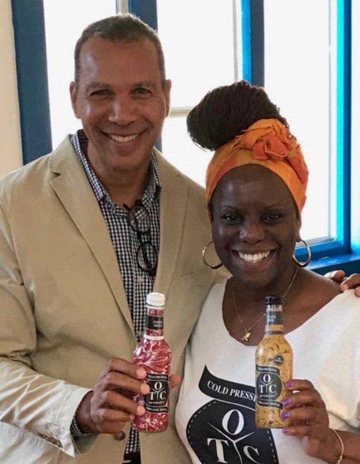 Had the absolute pleasure of meeting Robert J Taylor recently and introducing him to our #coldpressed beverages. I think the #sorreldrink was his favourite....for now!! @taylorlawja #LoveJamaica #naturalgoodness