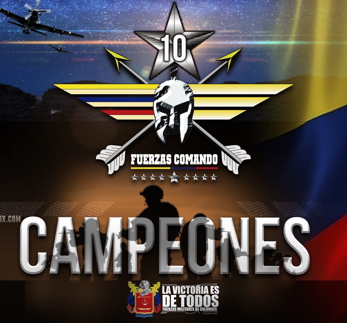IvanDuque's tweet image. Nos llena de alegría y orgullo una noticia que llega desde Chile: por décima ocasión equipo de @FuerzasMilCol de Colombia se consagra campeón de competencia #FuerzasComando2019. Nuestros héroes fueron los mejores entre 20 equipos de Fuerzas Especiales de América ¡Felicitaciones!