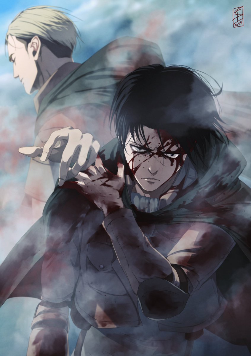 From here, I'll hand it to you |260619 #AoT #SnK #Levi #Erwin #Tribute