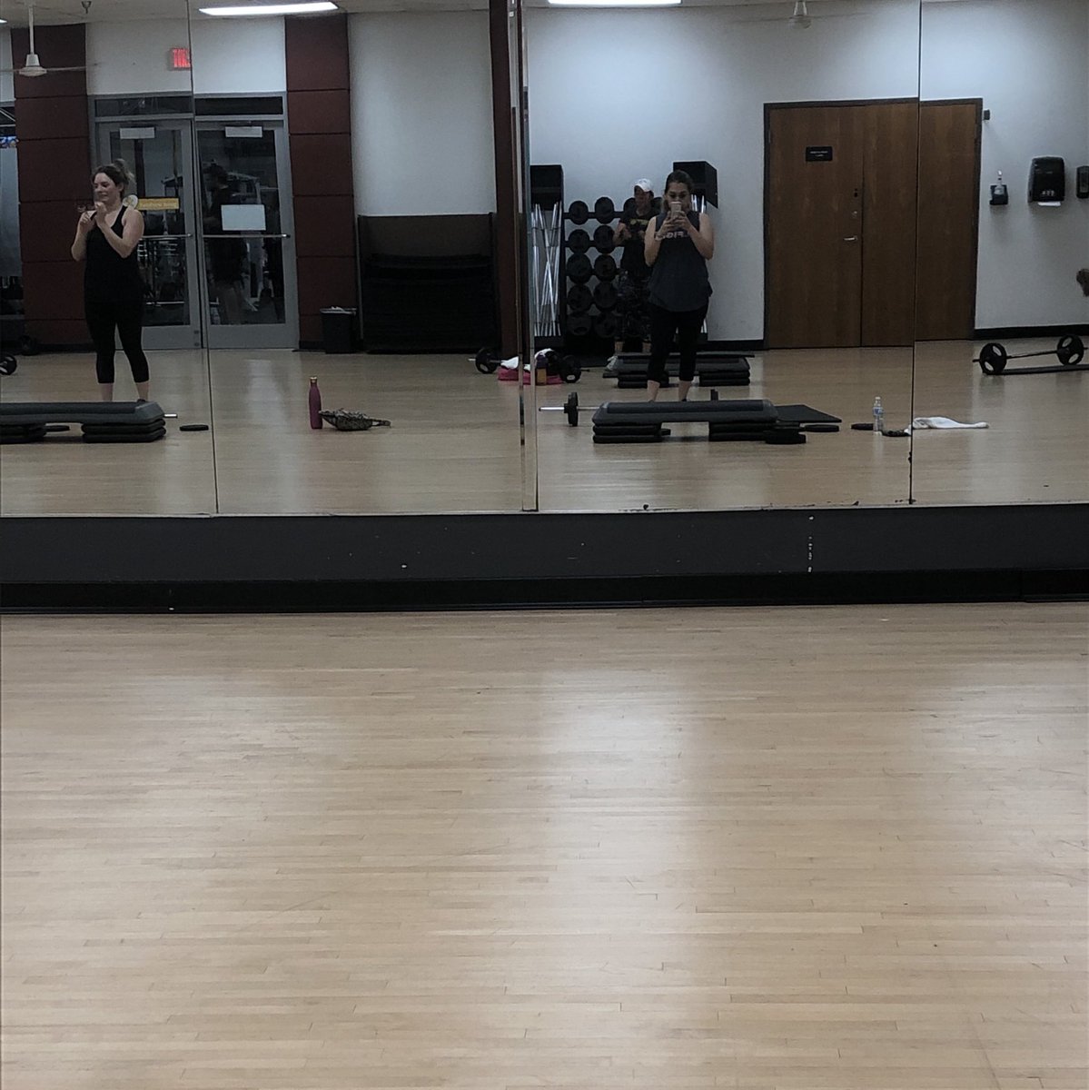 Body pump class today!🔥💦😊 #KirkAdventures19 <a href="/KirkElementary/">Kirk Elementary</a>