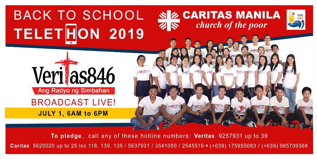 rcamaoc's tweet photo. Caritas Manila to hold Back to School Telethon
https://t.co/uFsMpFfZ8H
#CaritasManila
#BacktoSchoolTelethon
#ArchdioceseofManila
#YearoftheYouth
#500yYearsofChristianity
#rcamaoc https://t.co/ptvjltNTbM