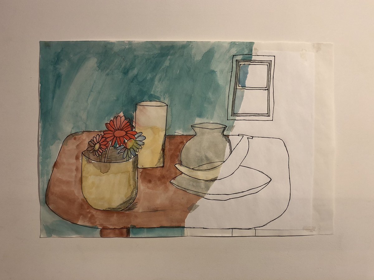 はむぞう 青崎伸孝さんの個展 あったかもしれない椅子 たぶんウォルトディズニー ほぼアイスクリーム いま表参道 を表参道のvoid で見た 拾った絵に継ぎ足して描いた作品や 拾った買物メモや旅程を元に買物や観光した作品など 良質の