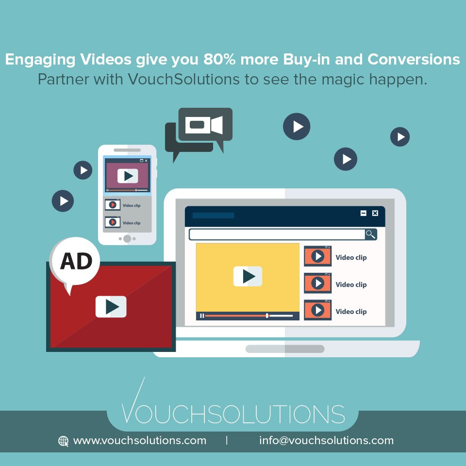 VouchSolutions's tweet image. Is #videomarketing really an effective way to promote any business?” The answer is undoubtedly yes. Do you know an Engaging Videos give you 80% more buy-in and conversions.Partner with #VouchSolutions today and see the Magic happen...
#videoproduction #videomarketing #explainer