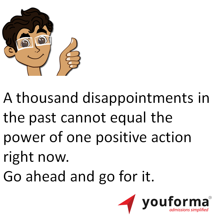 youforma's tweet photo. A thousand disappointments in the past cannot equal the power of one positive action right now.  
Go ahead and go for it. https://t.co/0erLDOmNcv